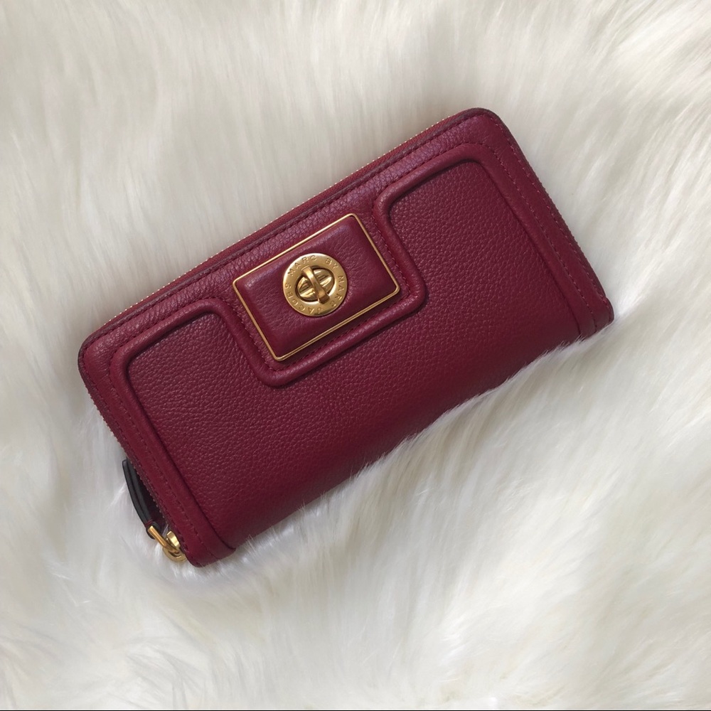 Marc by Marc Jacobs Maroon Continental Wallet